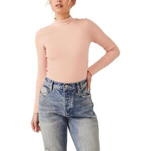 Free People The Rickie Top NWT Smoke Rose Size XS